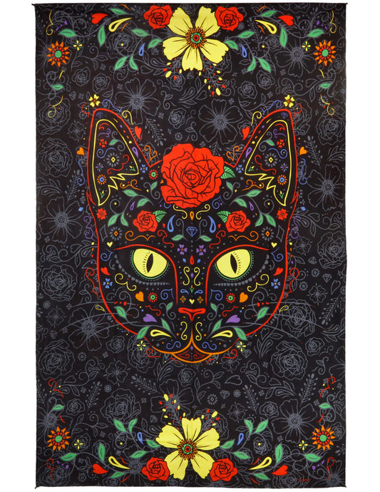 3D Sugar Kitty Tapestry 60x90" by Sunshine Joy