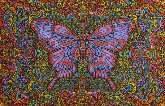 3D Butterfly Daydream Tapestry