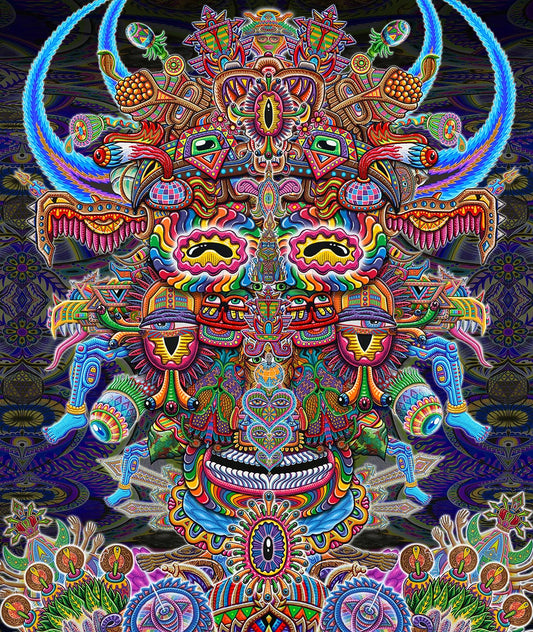 Bullish Man Heady Art Print Tapestry 58x76" by Sunshine Joy