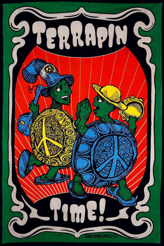 Terrapin Time Mini Tapestry 30x45 - Artwork by Tony Reonegro