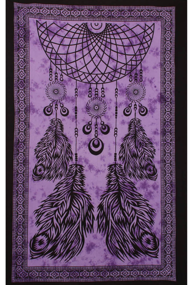 Dreamcatcher Mini Tapestry Purple 30x45" by Zest For Life