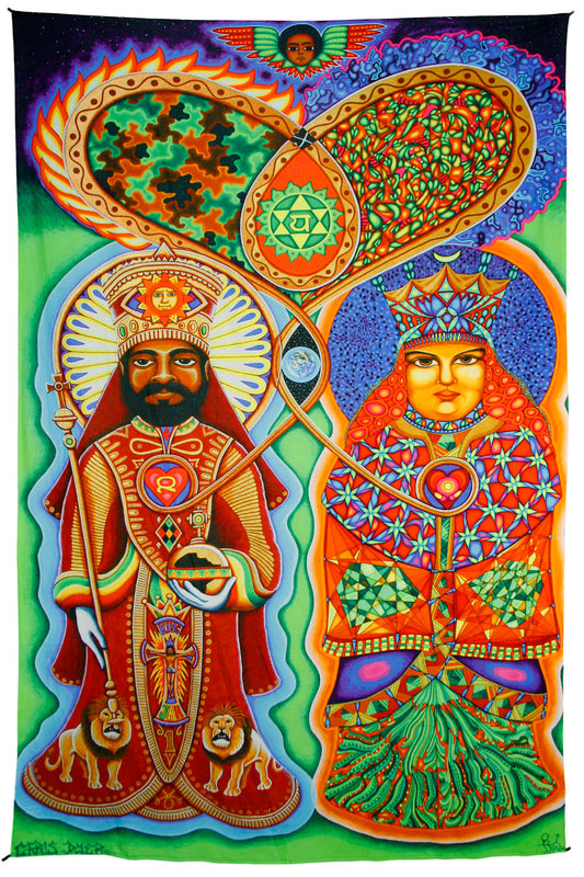 Royalty Heady Art Print Tapestry 53x85" by Sunshine Joy