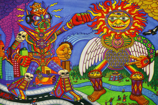 The Battle Heady Art Print Mini Tapestry 30x45" by Sunshine Joy