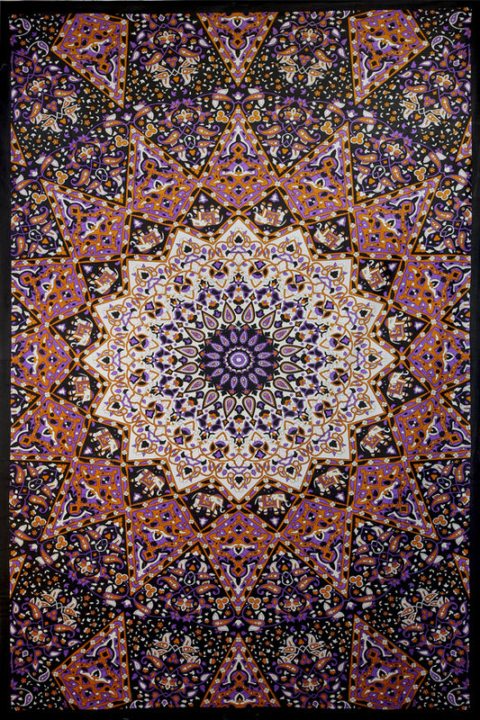 Glow in the Dark India Star Tapestry 60X90   **SALE**