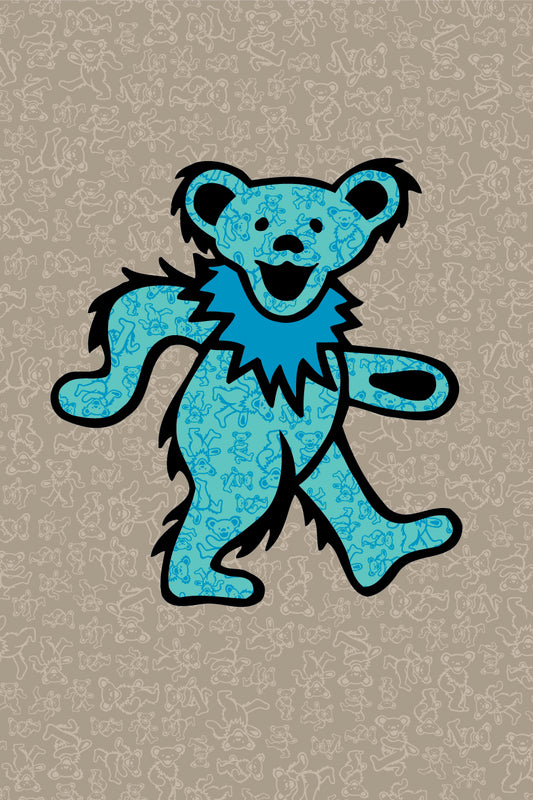 Grateful Dead Dancing Bear Tapestry 52x80"