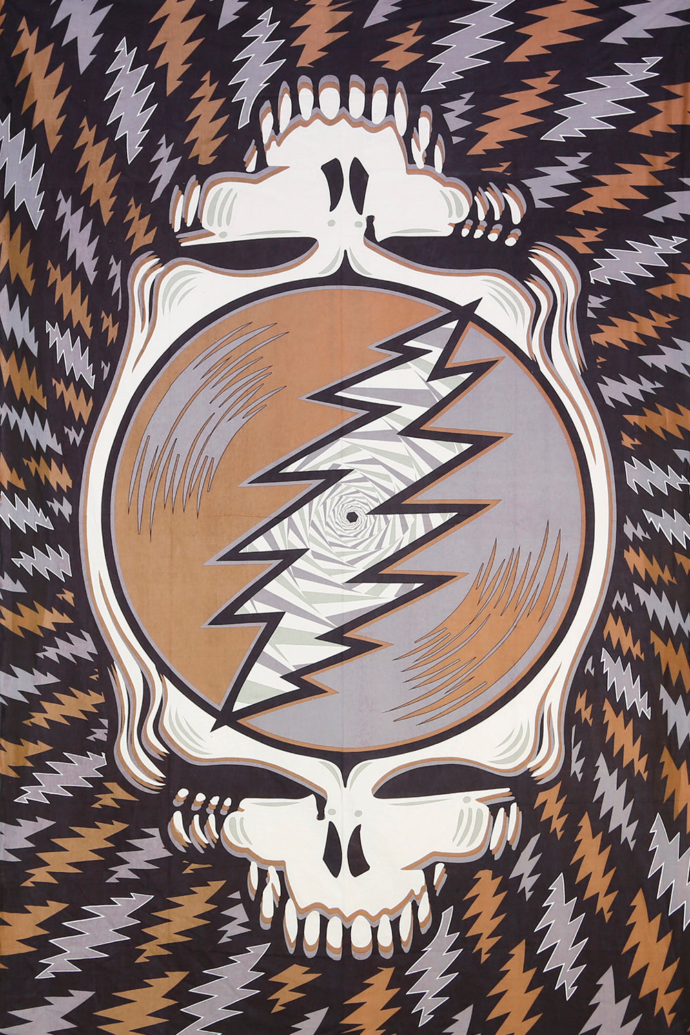 Grateful Dead Spin Your Face SYF Tapestry Earth Tones 60x90 - Art by Taylar McRee