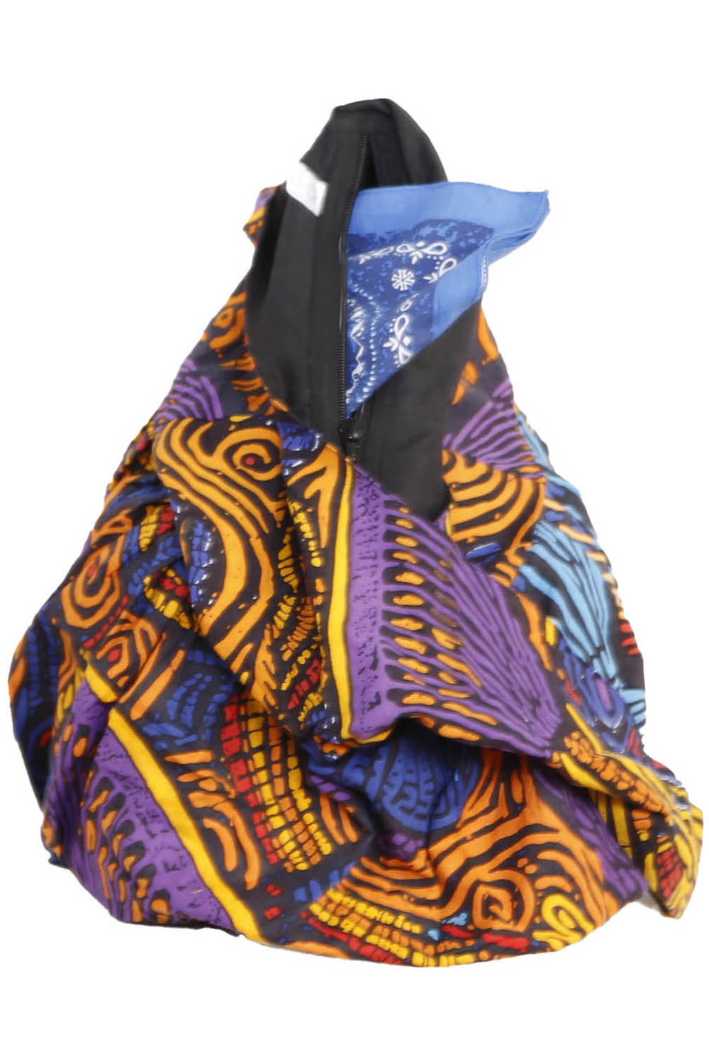 Mushroom Mandala Zip Top Hobo Shoulder Bag