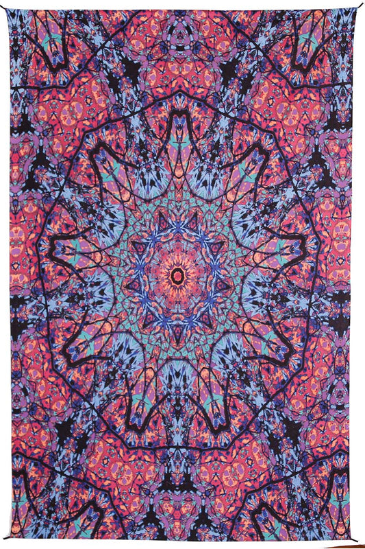 3D Kaleido Trip Tapestry 60x90"