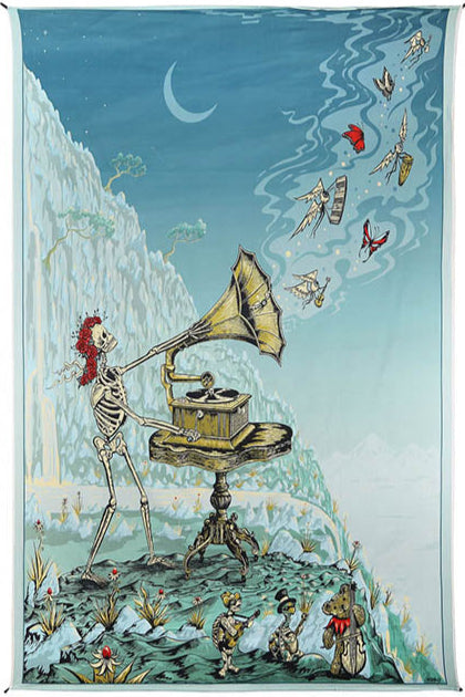 Let There Be Songs Heady Art Print Mini Tapestry 30x45" by Sunshine Joy