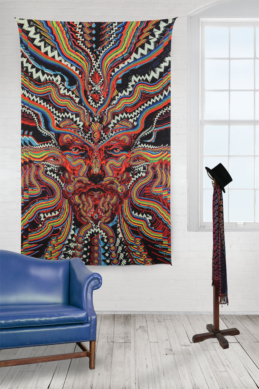 3D Bicycle Day Tapestry 60x90"