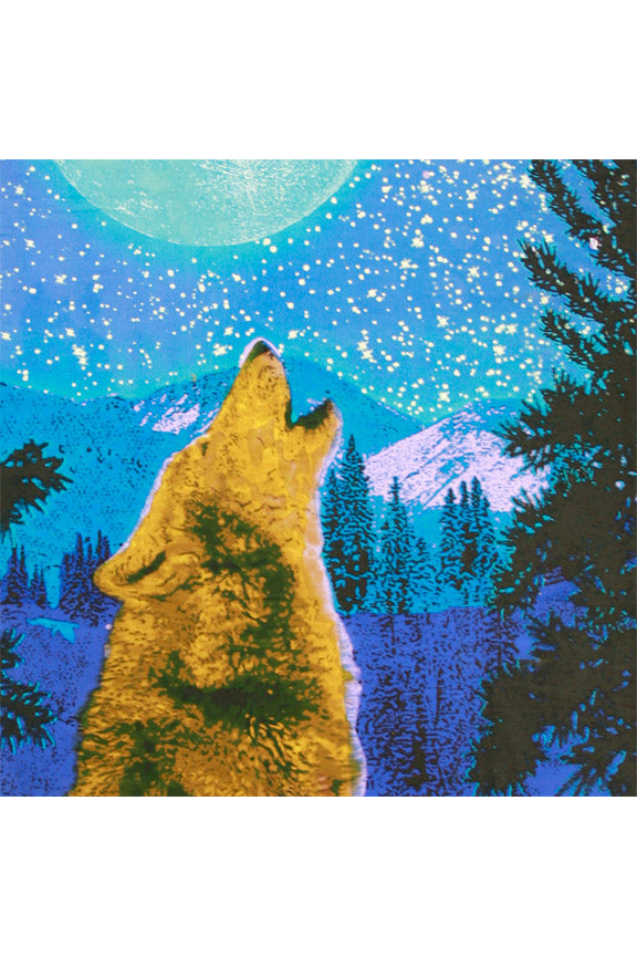 3D Glow in the Dark Wolf Tapestry 60x90