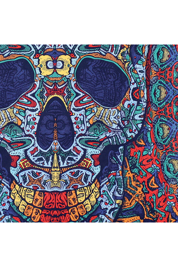 3D Skull Mini Tapestry 30x45 - Art by Chris Pinkerton