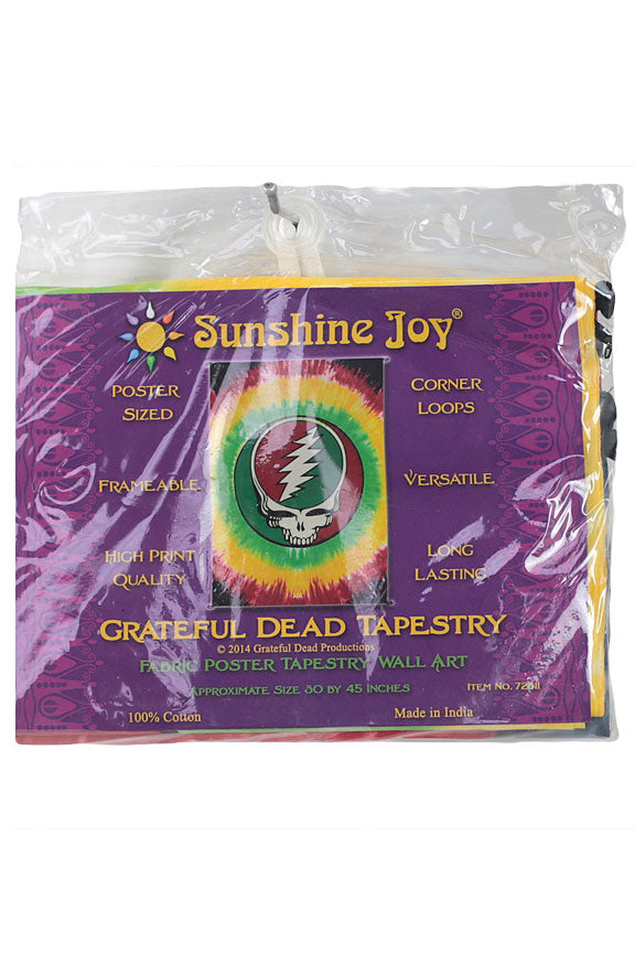 Grateful Dead SYF Rasta Tie Dye Mini Tapestry 30x45