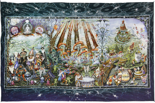 Forest Friends Heady Art Print Tapestry 53x85" by Sunshine Joy