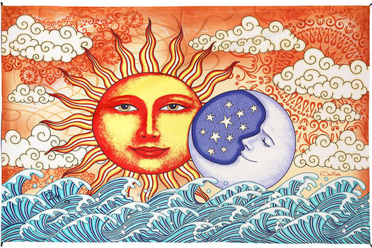 Sun & Moon Ocean Mini Tapestry 30x45" by Sunshine Joy