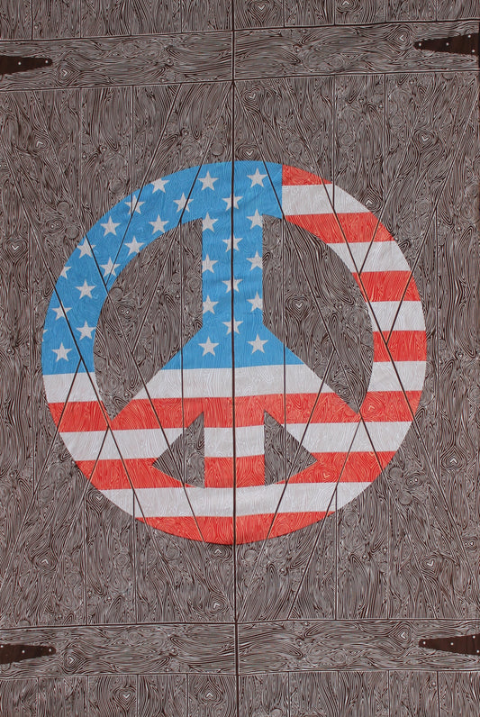 Peace Sign Door Tapestry 60x90 - Art by Taylar McRee  **SALE**