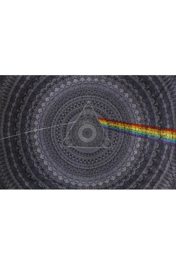 3D Pink Floyd Dark Side Black Shadows Mini Tapestry 30x45 - Art by Chris Pinkerton