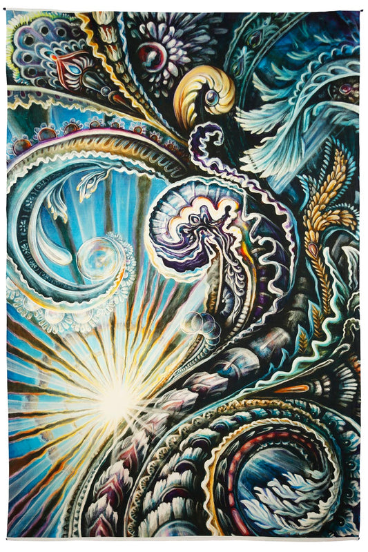 Solstice Heady Art Print Tapestry 53x85" by Sunshine Joy
