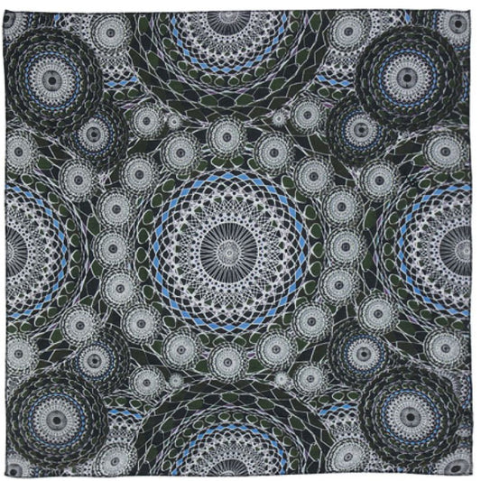 Ring Of Earth Bandana 22x22" - 22x22 inch Cotton Bandana by Sunshine Joy – 100% Cotton Bandana by Sunshine Joy