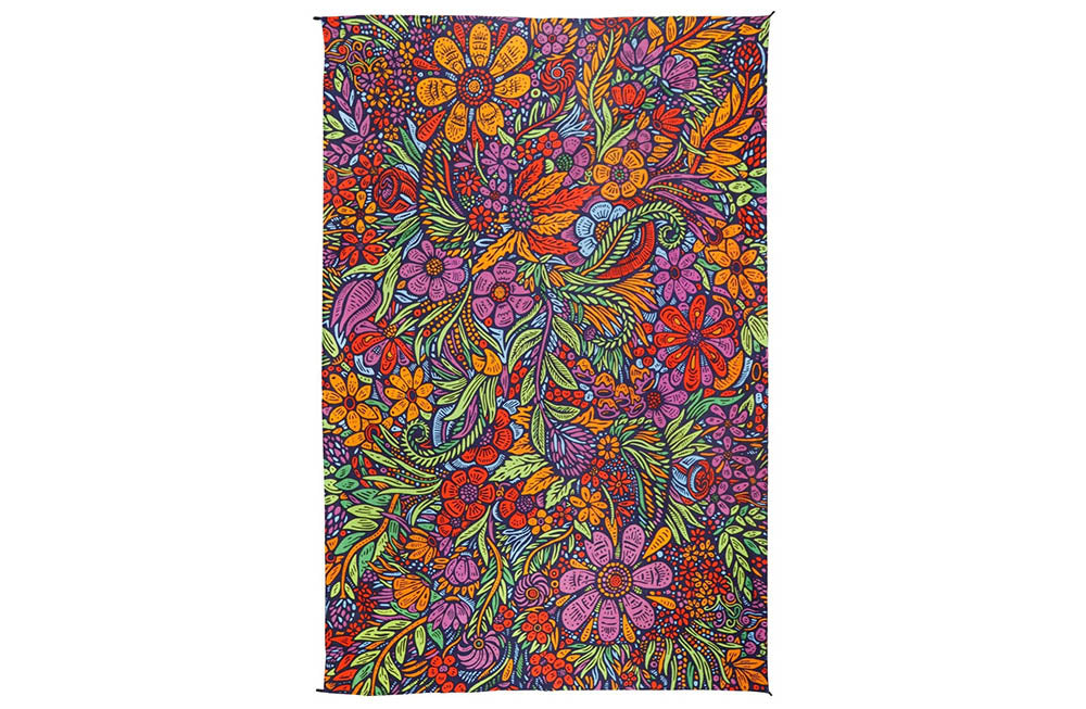 3D Lush Flower Mini Tapestry 30x45 - Art by Chris Pinkerton