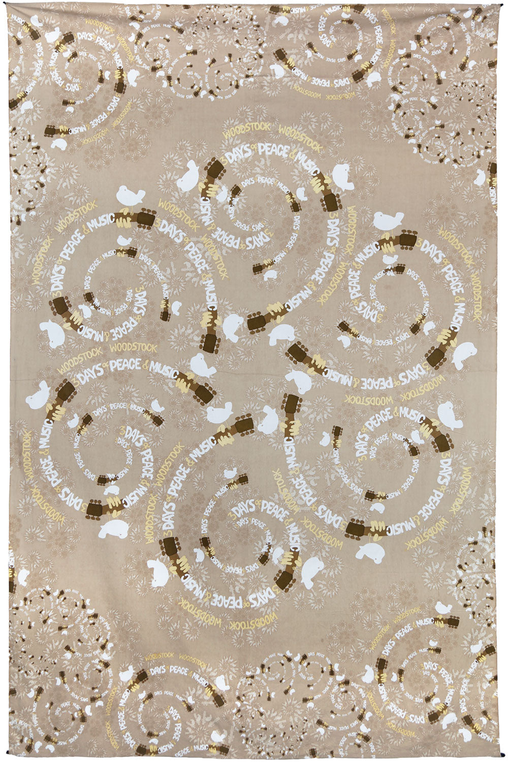 Woodstock Fractal Tapestry 60x90" by Sunshine Joy