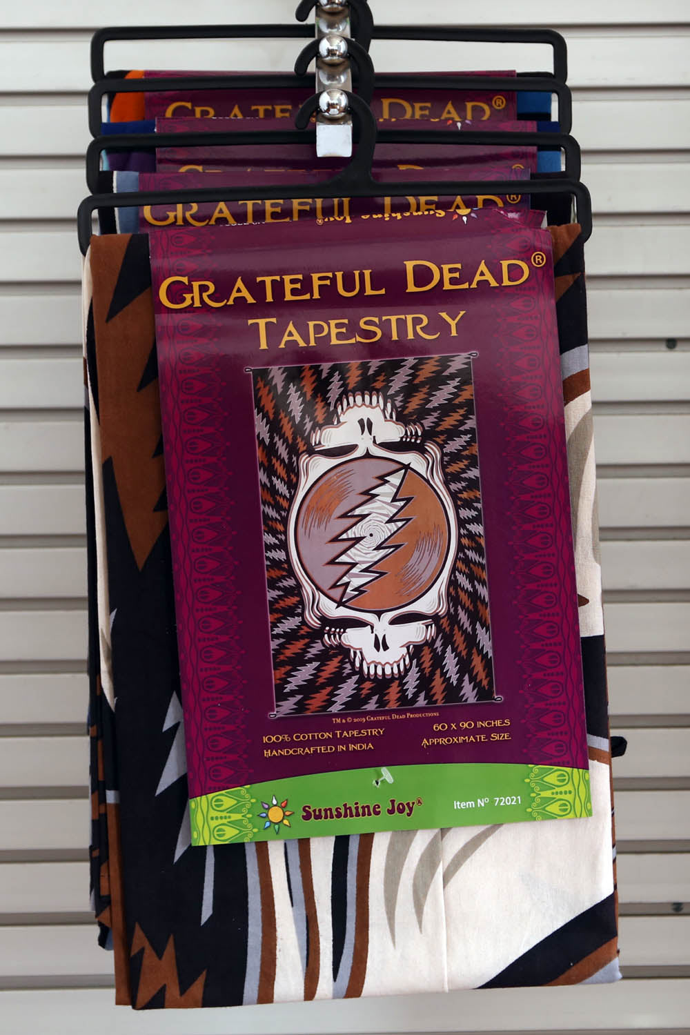 Grateful Dead Spin Your Face SYF Tapestry Earth Tones 60x90 - Art by Taylar McRee