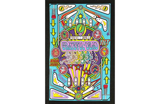 3D Grateful Dead Pinball Machine Mini Tapestry 30x45"