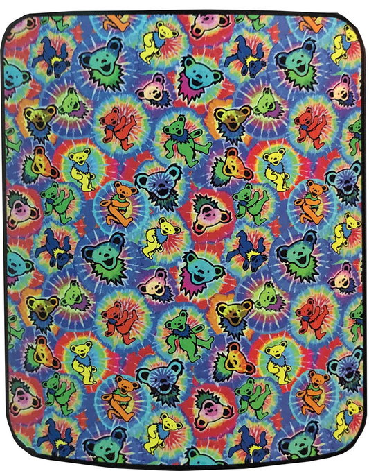 Grateful Dead Tie Dye Bear Splash Fleece Throw Blanket 50x60"